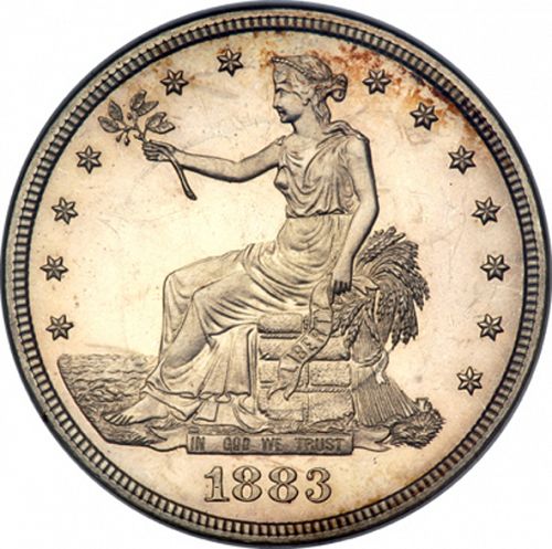 1 dollar Obverse Image minted in UNITED STATES in 1883 (Trade)  - The Coin Database
