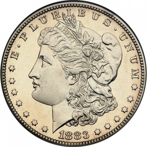 1 dollar Obverse Image minted in UNITED STATES in 1883 (Morgan)  - The Coin Database