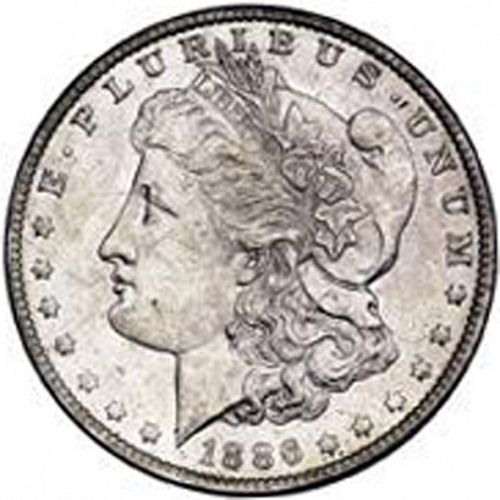 1 dollar Obverse Image minted in UNITED STATES in 1886O (Morgan)  - The Coin Database