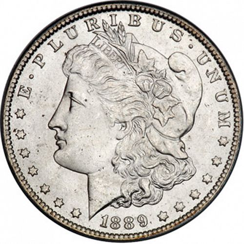 1 dollar Obverse Image minted in UNITED STATES in 1889O (Morgan)  - The Coin Database