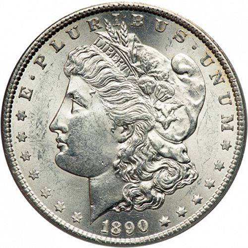 1 dollar Obverse Image minted in UNITED STATES in 1890S (Morgan)  - The Coin Database