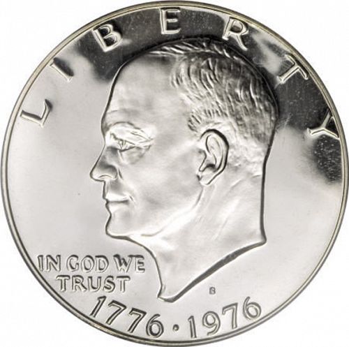 1 dollar Obverse Image minted in UNITED STATES in 1976S (Eisenhower - Bicentennial Type I)  - The Coin Database