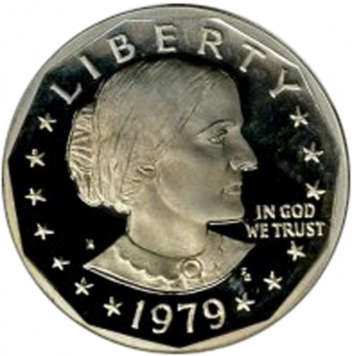 1 dollar Obverse Image minted in UNITED STATES in 1979S (Anthony)  - The Coin Database