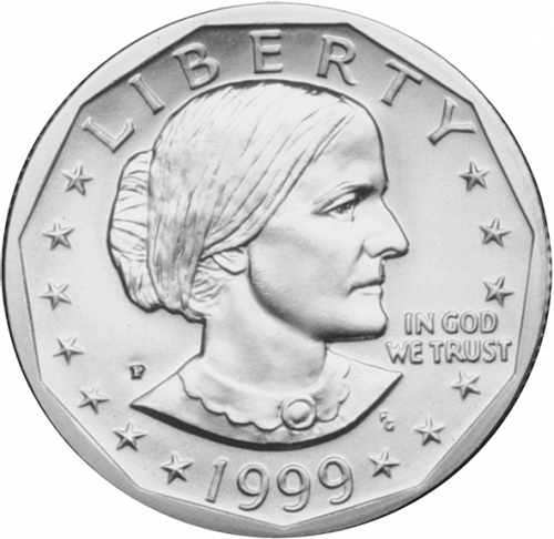 1 dollar Obverse Image minted in UNITED STATES in 1999P (Anthony)  - The Coin Database