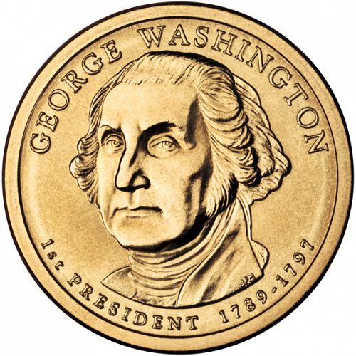 1 dollar Obverse Image minted in UNITED STATES in 2007D (President Washigton)  - The Coin Database
