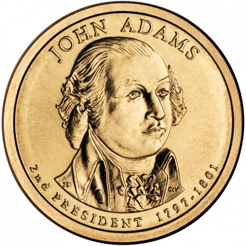 1 dollar Obverse Image minted in UNITED STATES in 2007D (President Adams)  - The Coin Database