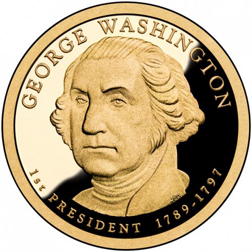 1 dollar Obverse Image minted in UNITED STATES in 2007S (President Washigton)  - The Coin Database