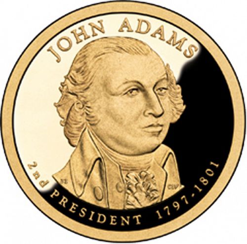 1 dollar Obverse Image minted in UNITED STATES in 2007S (President Adams)  - The Coin Database