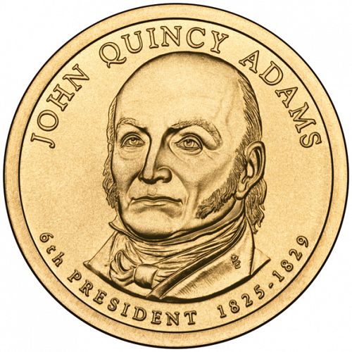 1 dollar Obverse Image minted in UNITED STATES in 2008D (President John Quincy Adams)  - The Coin Database