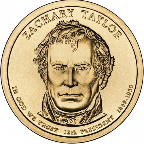 1 dollar Obverse Image minted in UNITED STATES in 2009P (President Zachary Taylor)  - The Coin Database