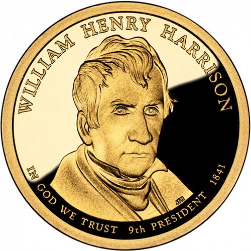 1 dollar Obverse Image minted in UNITED STATES in 2009S (President William Henry Harrison)  - The Coin Database
