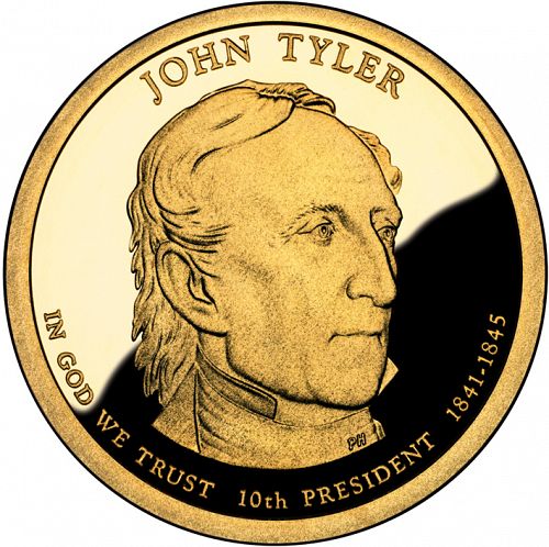 1 dollar Obverse Image minted in UNITED STATES in 2009S (President John Tyler)  - The Coin Database