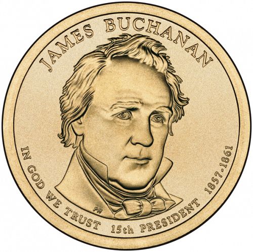 1 dollar Obverse Image minted in UNITED STATES in 2010D (President James Buchanan)  - The Coin Database
