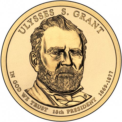 1 dollar Obverse Image minted in UNITED STATES in 2011D (President Ulysses S. Grant)  - The Coin Database