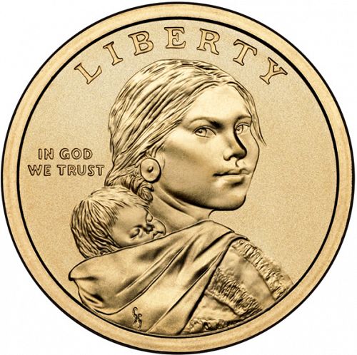 1 dollar Obverse Image minted in UNITED STATES in 2014D (Sacagawea - Native Hospitality ( Lewis and Clark Expedition ))  - The Coin Database