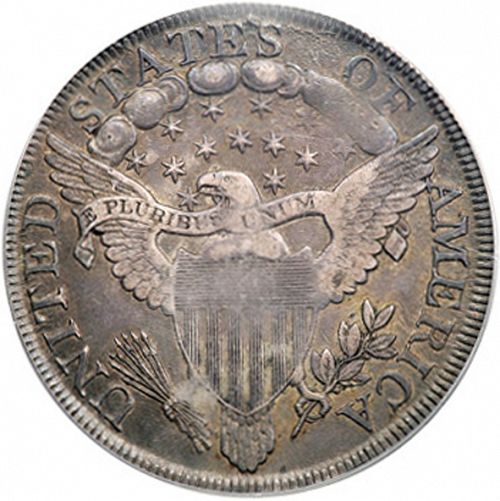 1 dollar Reverse Image minted in UNITED STATES in 1800 (Draped Bust - Heraldic eagle)  - The Coin Database