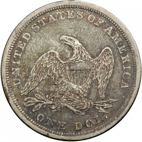 1 dollar Reverse Image minted in UNITED STATES in 1840 (Seated Liberty - No motto)  - The Coin Database
