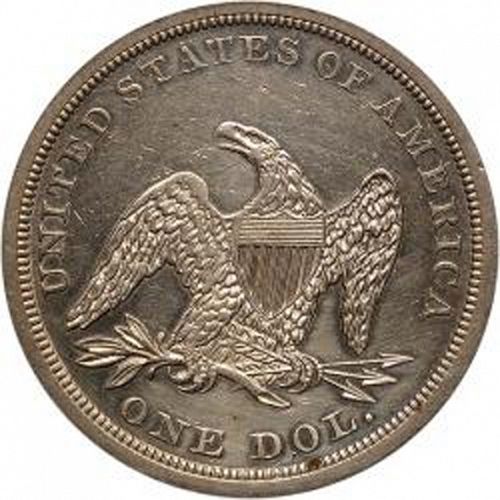 1 dollar Reverse Image minted in UNITED STATES in 1841 (Seated Liberty - No motto)  - The Coin Database