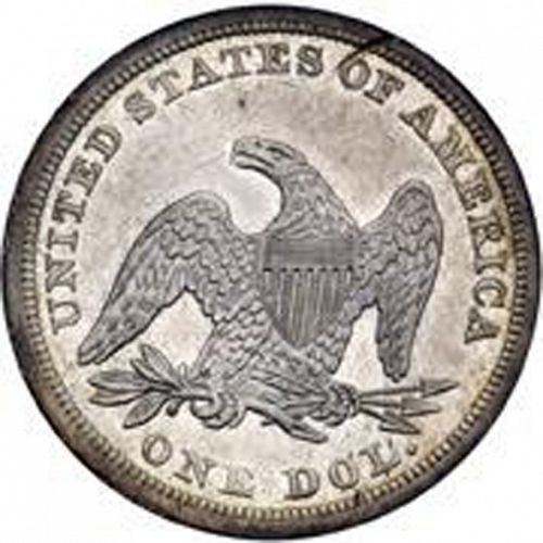 1 dollar Reverse Image minted in UNITED STATES in 1843 (Seated Liberty - No motto)  - The Coin Database