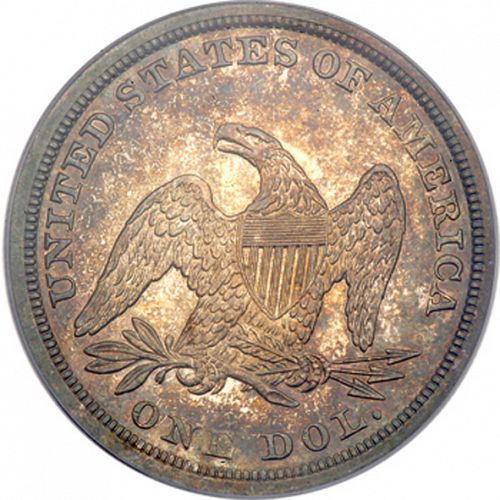 1 dollar Reverse Image minted in UNITED STATES in 1852 (Seated Liberty - No motto)  - The Coin Database