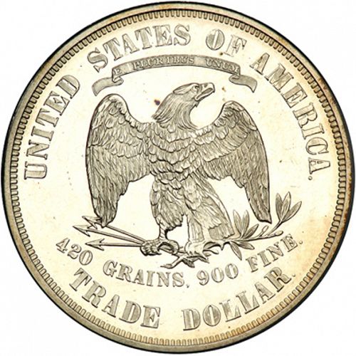 1 dollar Reverse Image minted in UNITED STATES in 1874 (Trade)  - The Coin Database