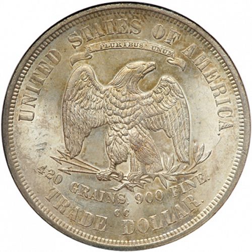 1 dollar Reverse Image minted in UNITED STATES in 1874CC (Trade)  - The Coin Database