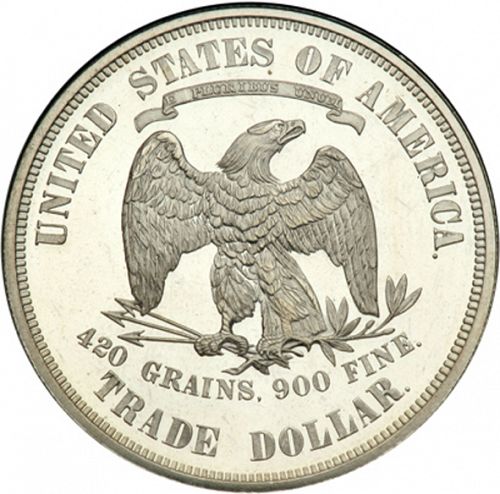 1 dollar Reverse Image minted in UNITED STATES in 1875 (Trade)  - The Coin Database