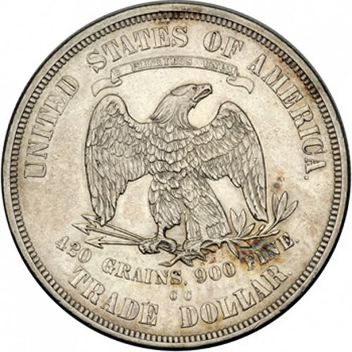 1 dollar Reverse Image minted in UNITED STATES in 1875CC (Trade)  - The Coin Database