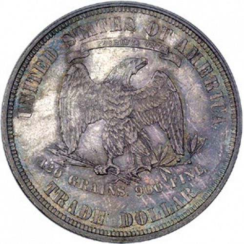 1 dollar Reverse Image minted in UNITED STATES in 1876 (Trade)  - The Coin Database
