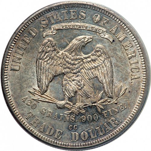 1 dollar Reverse Image minted in UNITED STATES in 1878CC (Trade)  - The Coin Database