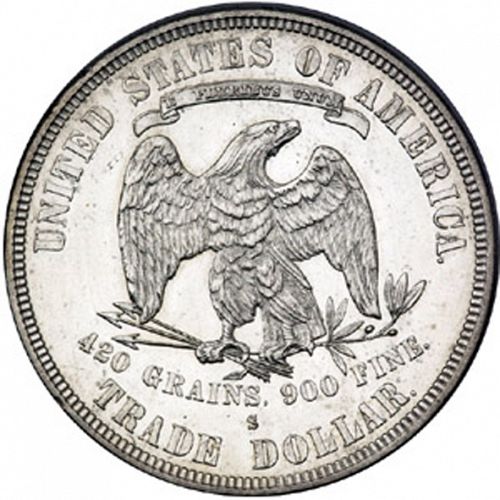 1 dollar Reverse Image minted in UNITED STATES in 1878S (Trade)  - The Coin Database