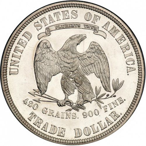 1 dollar Reverse Image minted in UNITED STATES in 1881 (Trade)  - The Coin Database