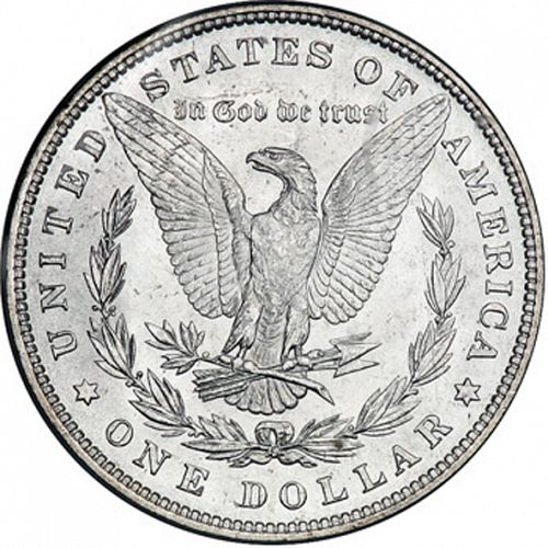 1 dollar Reverse Image minted in UNITED STATES in 1881 (Morgan)  - The Coin Database