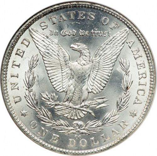 1 dollar Reverse Image minted in UNITED STATES in 1882CC (Morgan)  - The Coin Database