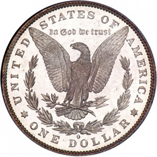 1 dollar Reverse Image minted in UNITED STATES in 1882O (Morgan)  - The Coin Database