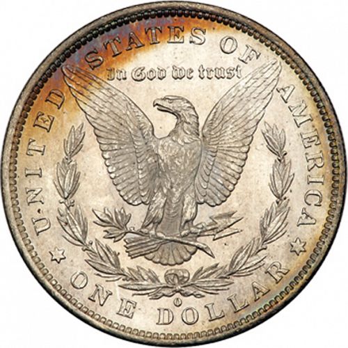 1 dollar Reverse Image minted in UNITED STATES in 1883O (Morgan)  - The Coin Database