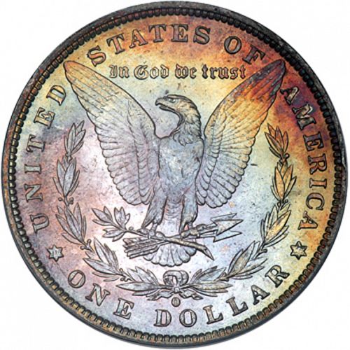 1 dollar Reverse Image minted in UNITED STATES in 1884O (Morgan)  - The Coin Database