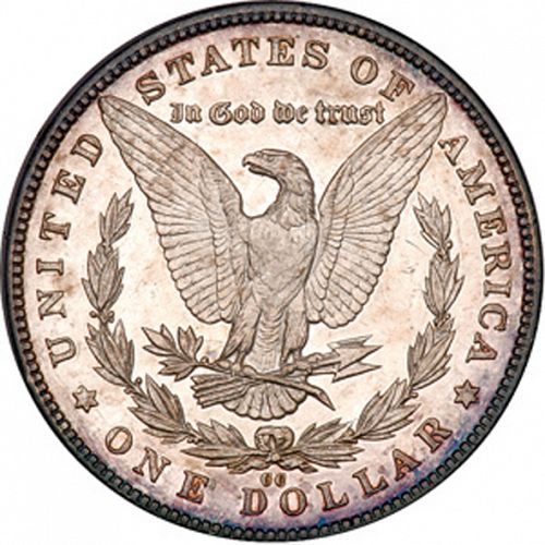1 dollar Reverse Image minted in UNITED STATES in 1885CC (Morgan)  - The Coin Database
