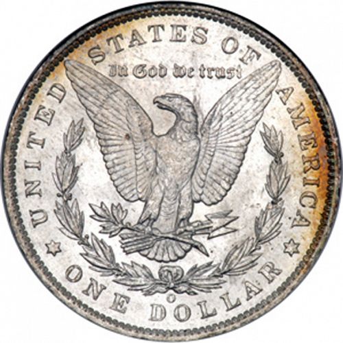 1 dollar Reverse Image minted in UNITED STATES in 1885O (Morgan)  - The Coin Database