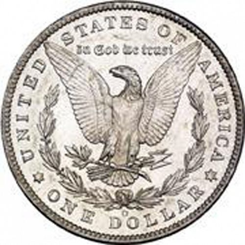 1 dollar Reverse Image minted in UNITED STATES in 1886O (Morgan)  - The Coin Database