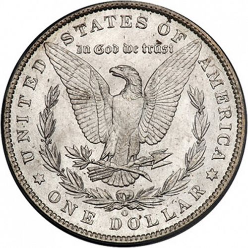 1 dollar Reverse Image minted in UNITED STATES in 1888O (Morgan)  - The Coin Database