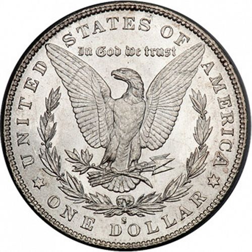 1 dollar Reverse Image minted in UNITED STATES in 1888S (Morgan)  - The Coin Database