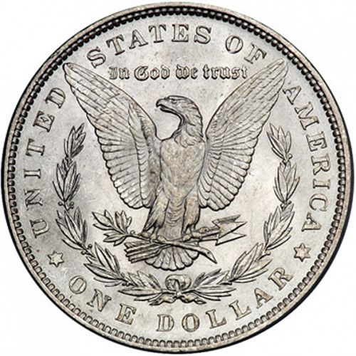 1 dollar Reverse Image minted in UNITED STATES in 1889 (Morgan)  - The Coin Database