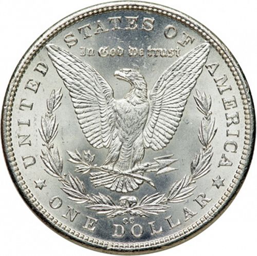 1 dollar Reverse Image minted in UNITED STATES in 1890CC (Morgan)  - The Coin Database