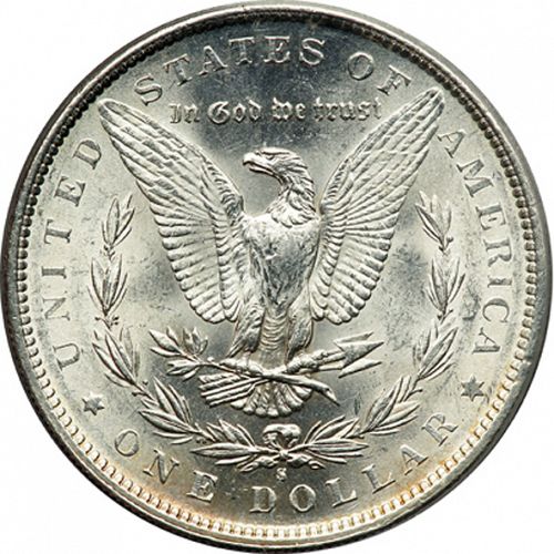 1 dollar Reverse Image minted in UNITED STATES in 1890S (Morgan)  - The Coin Database