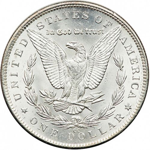 1 dollar Reverse Image minted in UNITED STATES in 1891CC (Morgan)  - The Coin Database