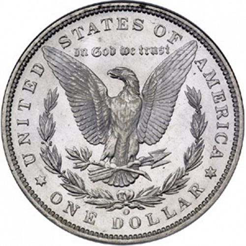 1 dollar Reverse Image minted in UNITED STATES in 1891O (Morgan)  - The Coin Database