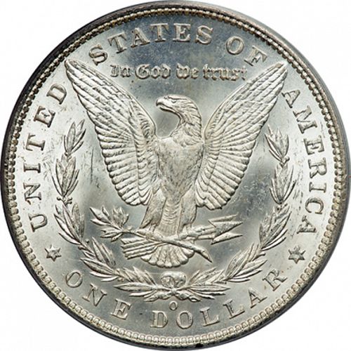 1 dollar Reverse Image minted in UNITED STATES in 1892O (Morgan)  - The Coin Database