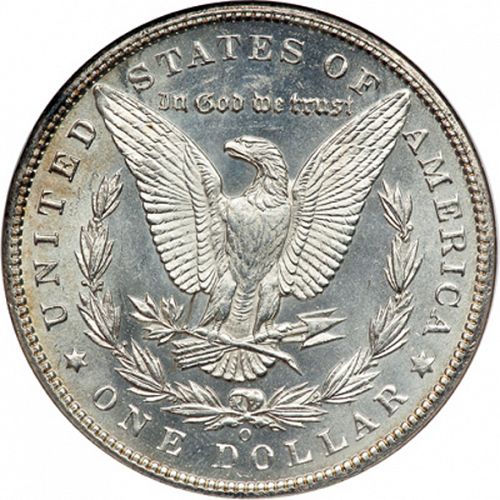 1 dollar Reverse Image minted in UNITED STATES in 1893O (Morgan)  - The Coin Database