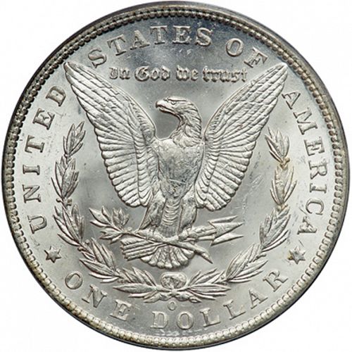 1 dollar Reverse Image minted in UNITED STATES in 1894O (Morgan)  - The Coin Database
